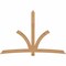 Ekena Millwork Davenport Timber Gable Bracket, Western Red Cedar, 108"W x 72"H x 1 1/2"D x 5 1/2"F, 16/12 Pitch GBW108X72X0206DAV00SWR - alternate 1